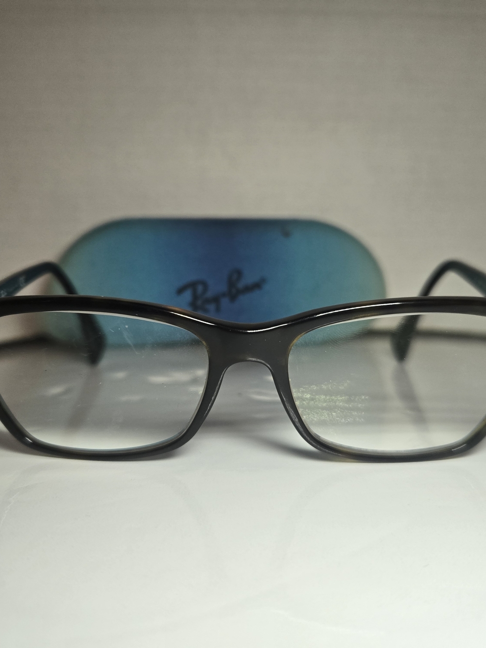 Ray-Ban Black Eyeglass with Blue Case Accent RB 5298 2012 55-77 140